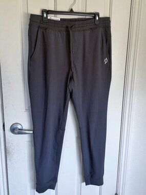 NEW Peloton Mens Performance Jogger Pant NWT L Charcoal Moisture Wicking Stretch